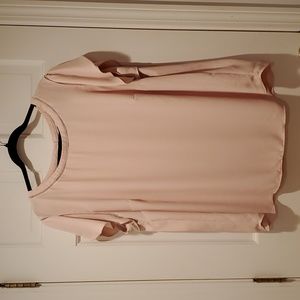 LOFT Plus Blush Blouse Button & Crochet Detail Size 20